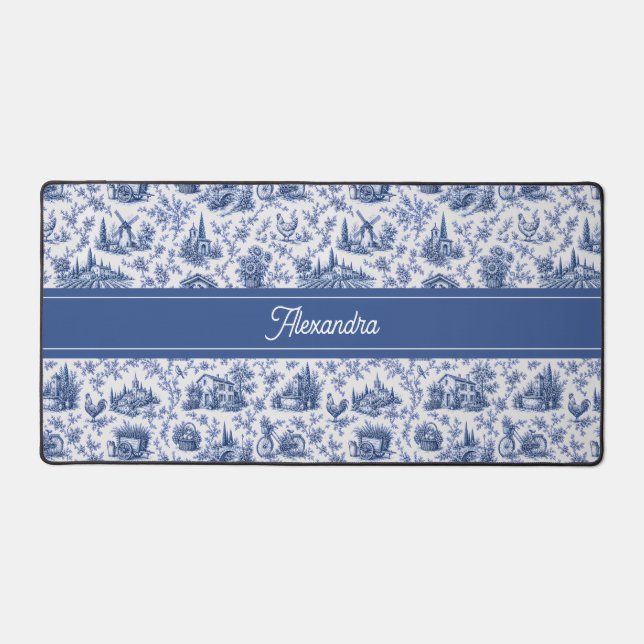 Nom de branche de rose de toile française bleue de (Recto)