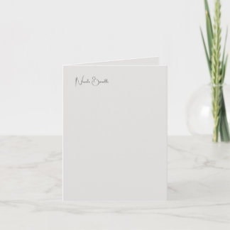 Nom de calligraphie gris minimaliste moderne