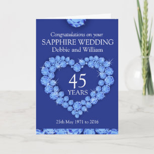 Nom de carte de détails d'anniversaire de mariage
