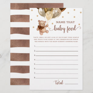 Nom de ce jeu de nourriture pour bébé Ourson