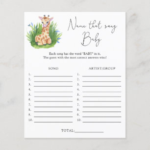 Nom de cette chanson \ Giraffe thème jeu de baby s