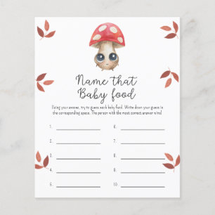 Nom de champignon pour ce jeu de douche pour bébé