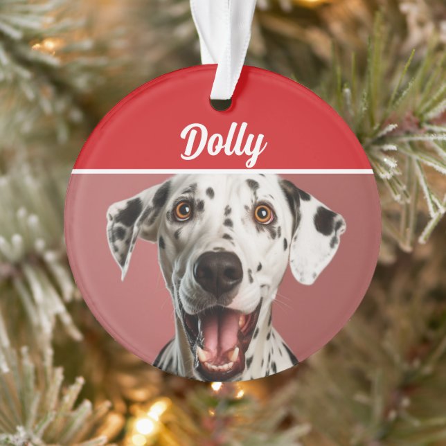 Nom de chien dalmatien Photo Vacances Noël (Arbre)
