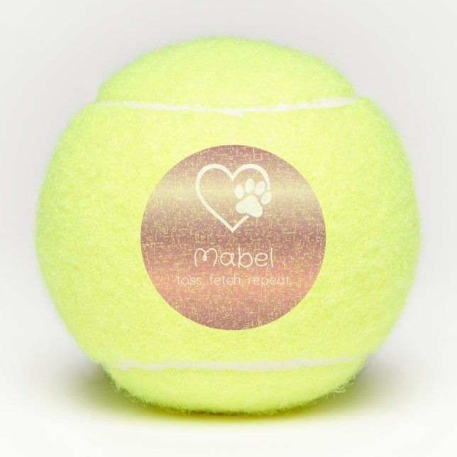 Nom de chien pêche Balle de tennis 'lancer, récupé (Devant)