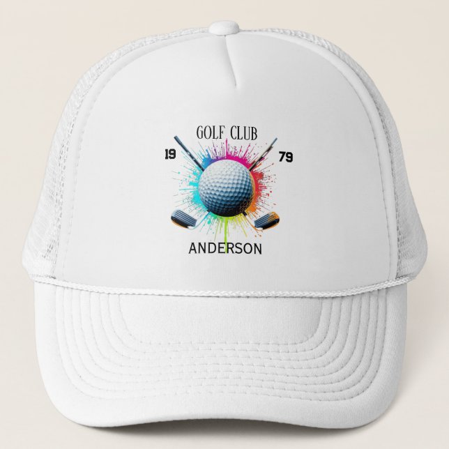 Nom de club de golf personnalisé Casquette Classiq (Devant)