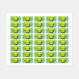 Nom de conception de la balle de tennis Étiquettes