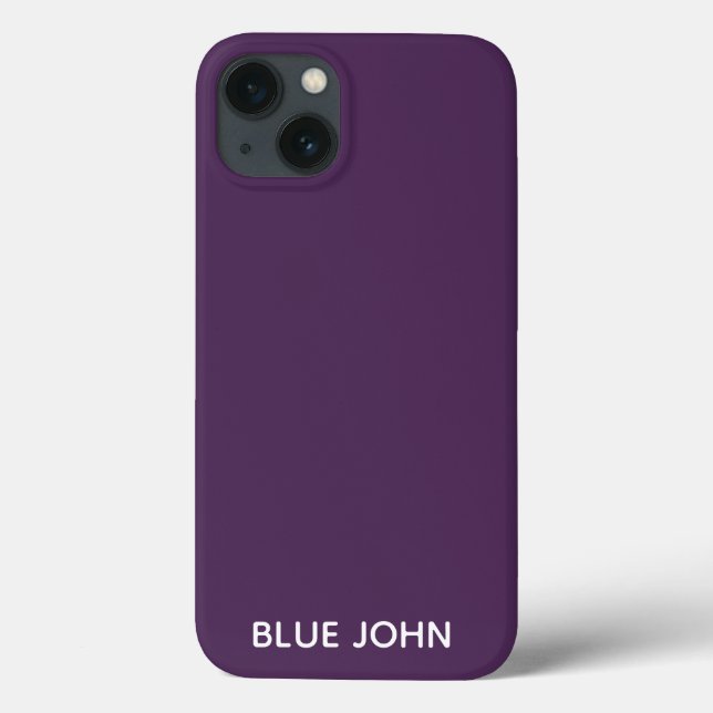 Nom de couleur violet bleu Jean Coque-Mate coque i (Verso)