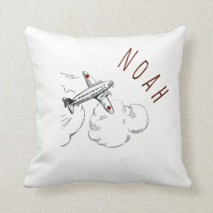 Nom de cru de coussin d'enfants de nuages d'avion