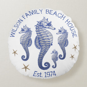 Nom de famille Hippocampe Coussin de Maison de Pla