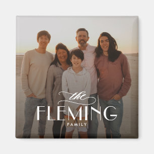 Nom de famille Magnet photo personnalisé