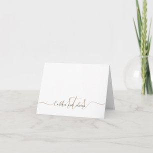 Nom de famille Mariage clair Beige Brown Script