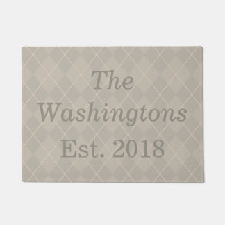 Nom de famille Vintage personnalisé Porte tapis ta