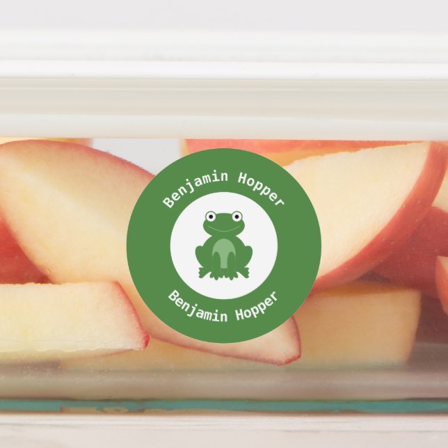 Nom de grenouille imperméable étiquettes pour le c (Apposé)