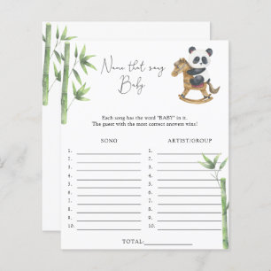 Nom de la chanson \ Bear thème jeu de baby shower