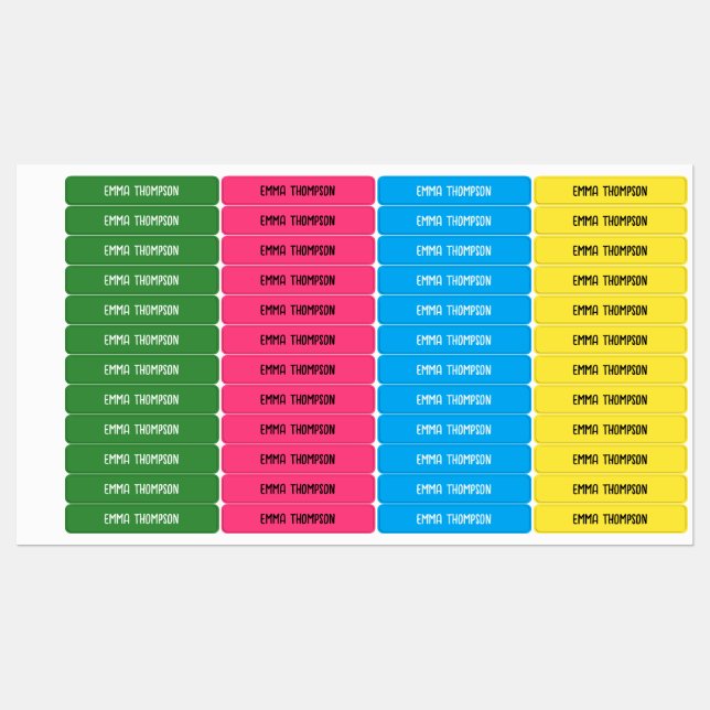 Nom de la couleur de la nature étiquettes pour l'é (Feuille)