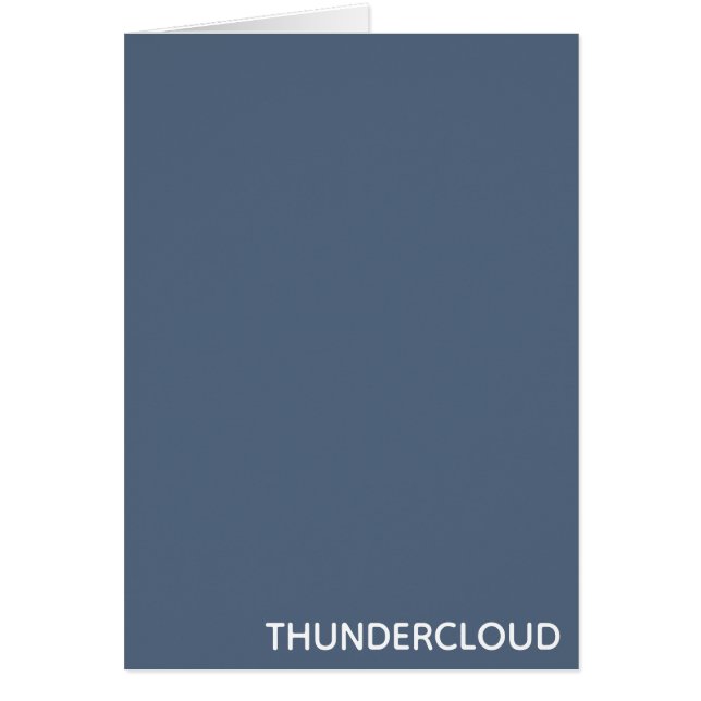 Nom de la couleur gris-bleu du nuage-tonnerre (Devant)