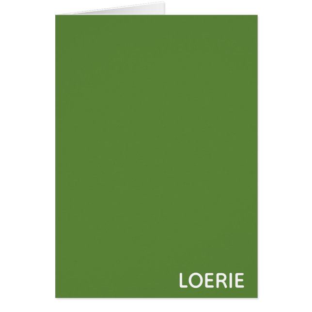 Nom de la couleur verte Loerie (Devant)