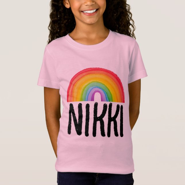 NOM DE LA COURSE FILLES T-SHIRTS FILLES PERSONNALI (Devant)