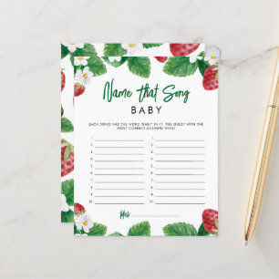 Nom De La Fraise Qui Chante Baby shower Jeu