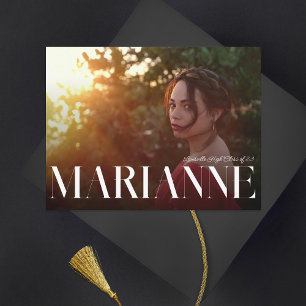 Nom de la grande série Photo Graduation Invitation