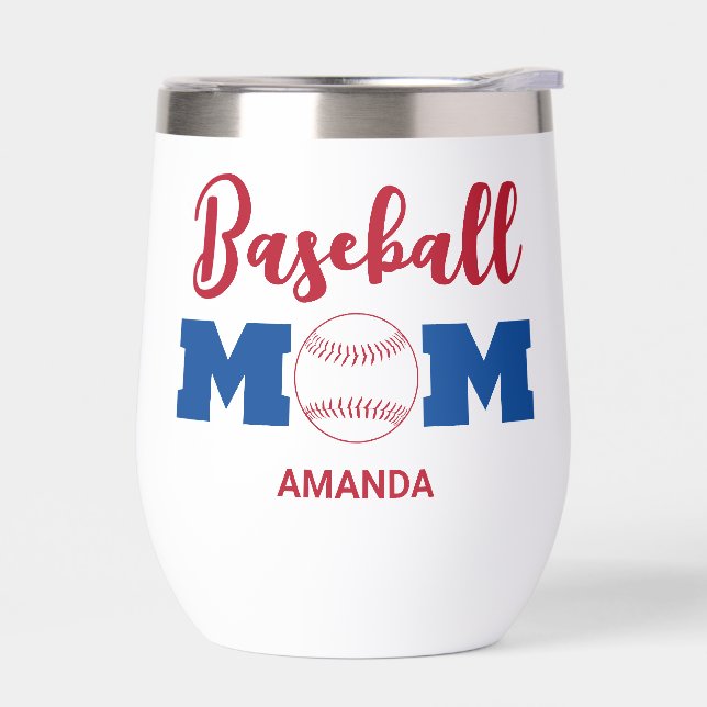 Nom de la maman de baseball personnalisée (Gauche)