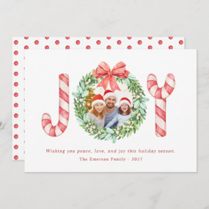Nom de la photo Watercolor Joy Christmas Wreath