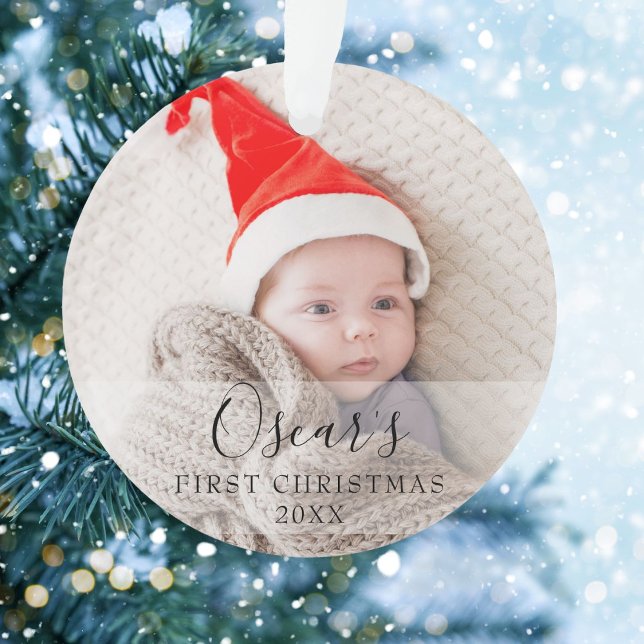 Nom de la première photo de bébé à Noël  (Créateur téléchargé)