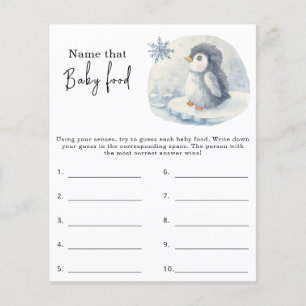 Nom de l'aliment pour bébé - jeu de baby shower