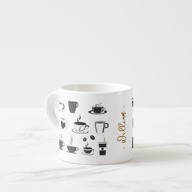 Nom de l'amoureux du café sur mesure, Mug de la pe (Devant gauche)