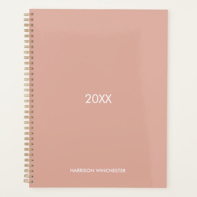 Nom de l'année professionnelle élégante rose pâle (Devant)