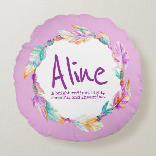 Nom de l'aquarelle de plume signifiant coussin ron