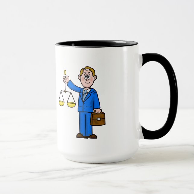 Nom de l'avocat masculin Mug (Droite)