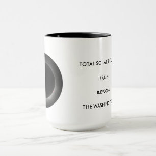 Nom de l'éclipse solaire totale Date Lieu Mug