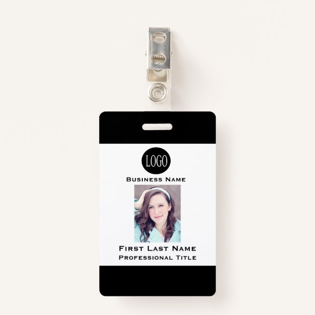 Nom de l'employé Numéro de carte Badges Badges - N (Devant avec clip)