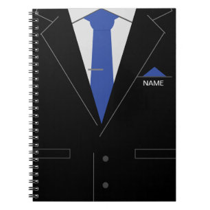 Nom de l'entreprise Carnet - Costume noir bleu cra