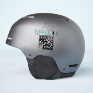 Nom de l'entreprise de salon Code QR Autocollant d