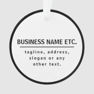 Nom de l'entreprise & Slogan/autre texte   Noir & 