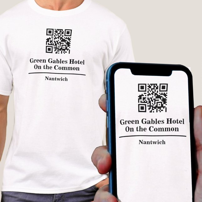 Nom de l'hôtel ou du restaurant avec T-shirt Code  (Créateur téléchargé)