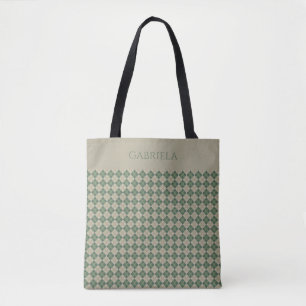 Nom de modèle vert argyle sac fourre-tout