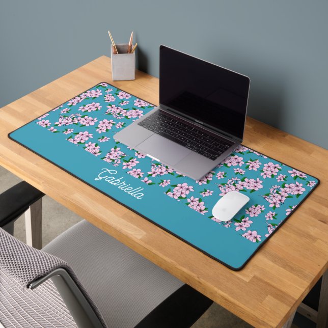 Nom de motif floral de fleur de cerisier rose (Bureau 2)