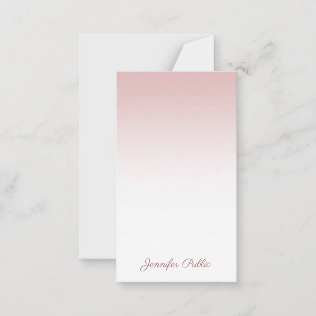 Nom de script manuscrit Rose Gold Elegant Modèle (Devant)
