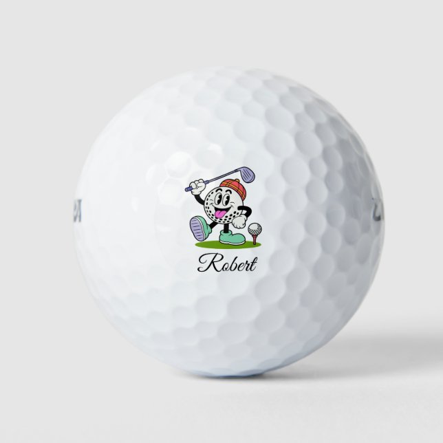 Nom de script personnalisé Balles de golf amusante (Devant)