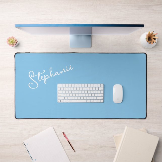 Nom de script personnalisé Sky Blue Minimalist (Bureau 1)