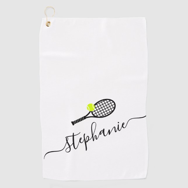 Nom de script personnalisé Tennis Serviette main (Devant)