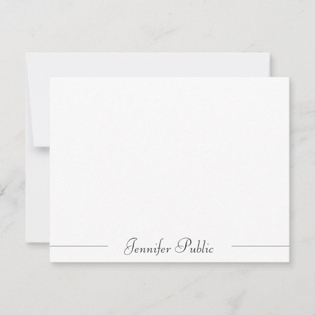 Nom de script Typographie moderne Modèle simple (Devant)