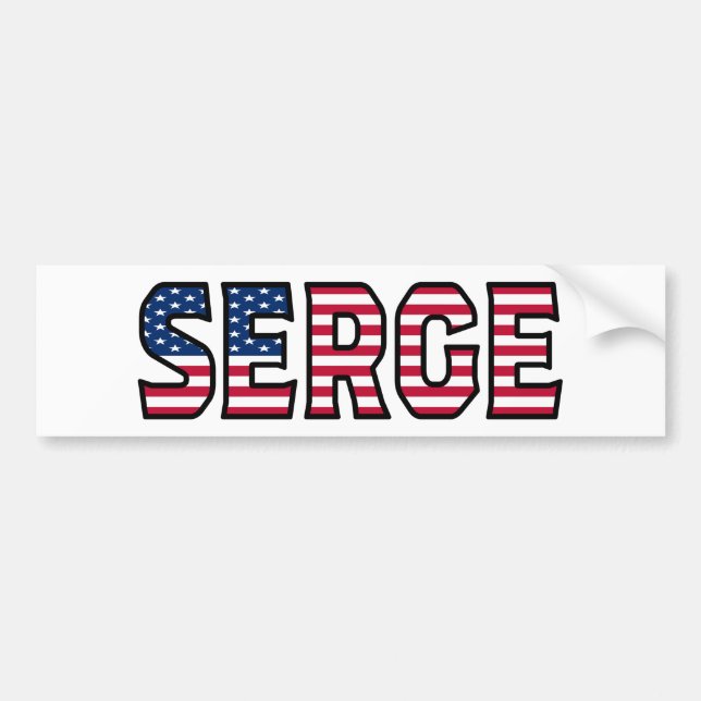 Nom de série Vorname USA Aufkleber Sticker Auto (Devant)