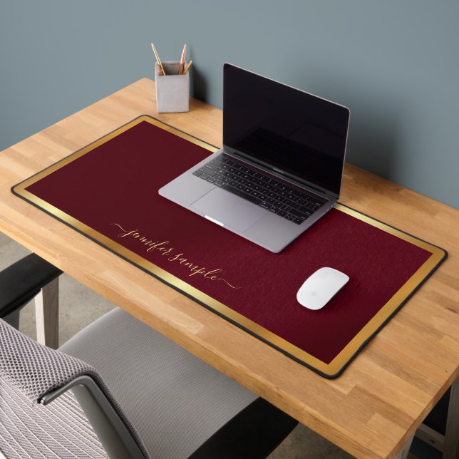 Nom de style moderne simple manuscrit en or (Bureau 2)