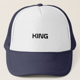 Nom de texte King personnalisé Casquette Cool Casq