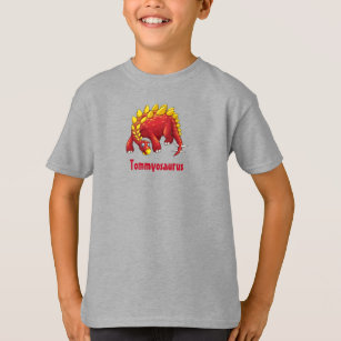 Nom de votre enfant T-shirt TeeShirt Dinosaur