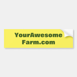 Nom de votre ferme / Url sur le bumper Sticker